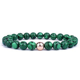 Bracelet Malachite Véritable Flynn pour Homme en Perles - Mon Bracelet Homme