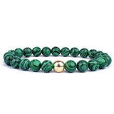Bracelet Malachite Véritable pour Homme en Perles - Mon Bracelet Homme