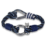 Bracelet Marin avec Manille en Corde - Mon Bracelet Homme