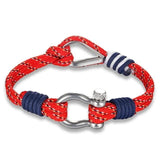 Bracelet Marin avec Manille en Corde - Mon Bracelet Homme