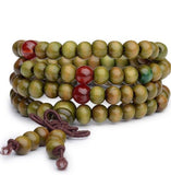 Bracelet Perle De Bois Pour Homme Vert - Mon Bracelet Homme