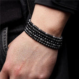 Bracelet Perle Hématite Pierre Naturelle 4Mm pour Homme - Mon Bracelet Homme