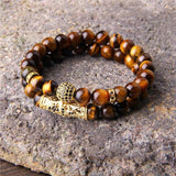 Bracelet Perles Homme Œil de tigre - Mon Bracelet Homme