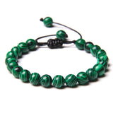 Bracelet Pierre De Malachite Réglable pour Homme en Perles - Mon Bracelet Homme