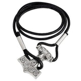 Bracelet Viking avec Motifs en Cuir-Mon Bracelet Homme